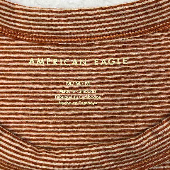 AE | Striped Orange Tank Top - Picture 2 of 7